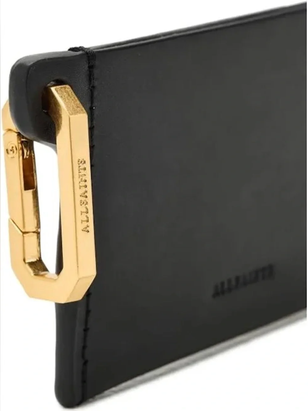 All Saints | Unisex Hex Leather Cardholder NWOT
